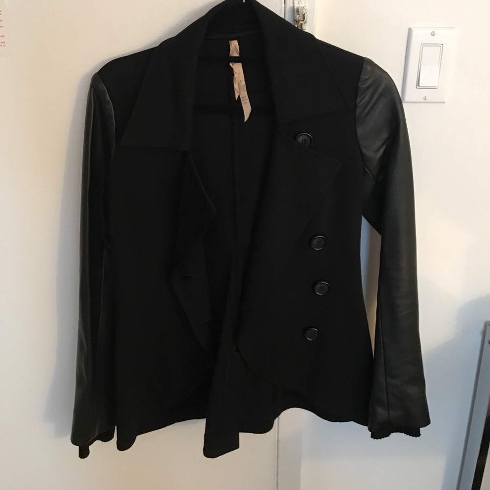 Bailey 44 jacket with leather sleeves