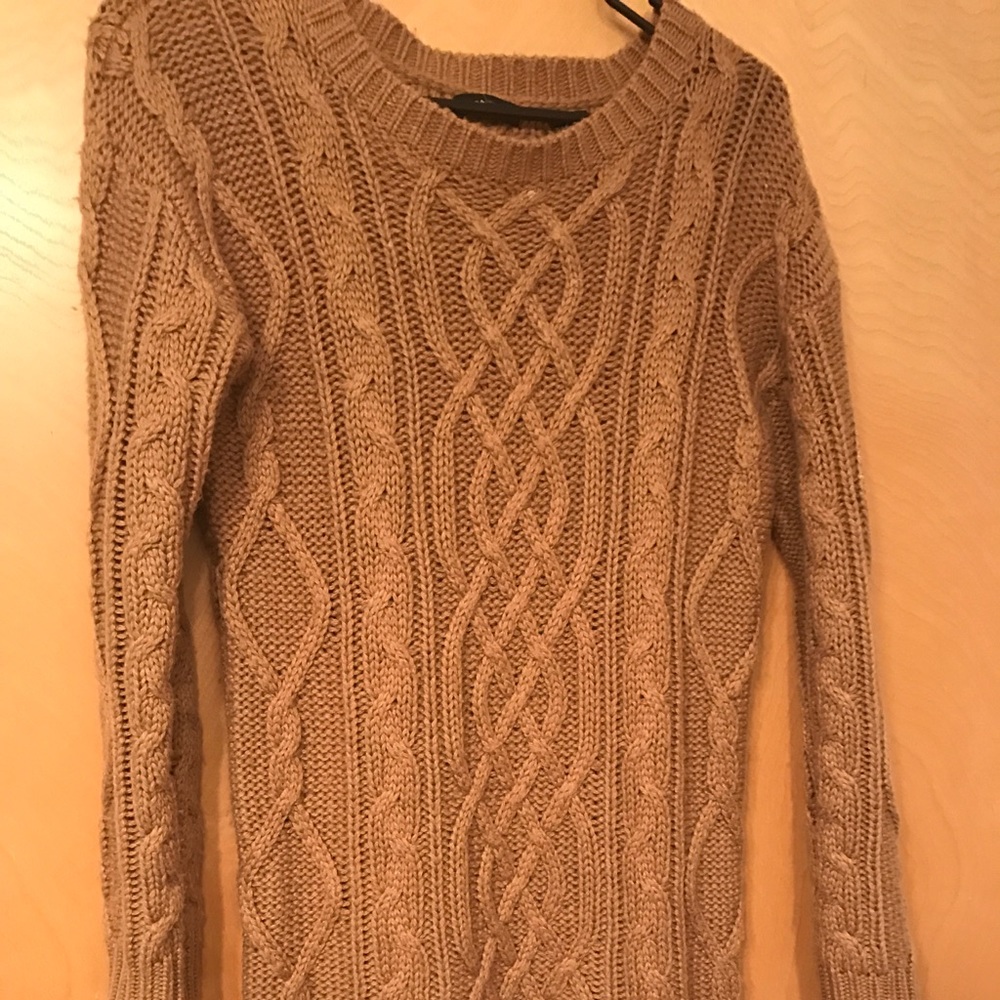 Moda International Cable Knit Sweater Dress