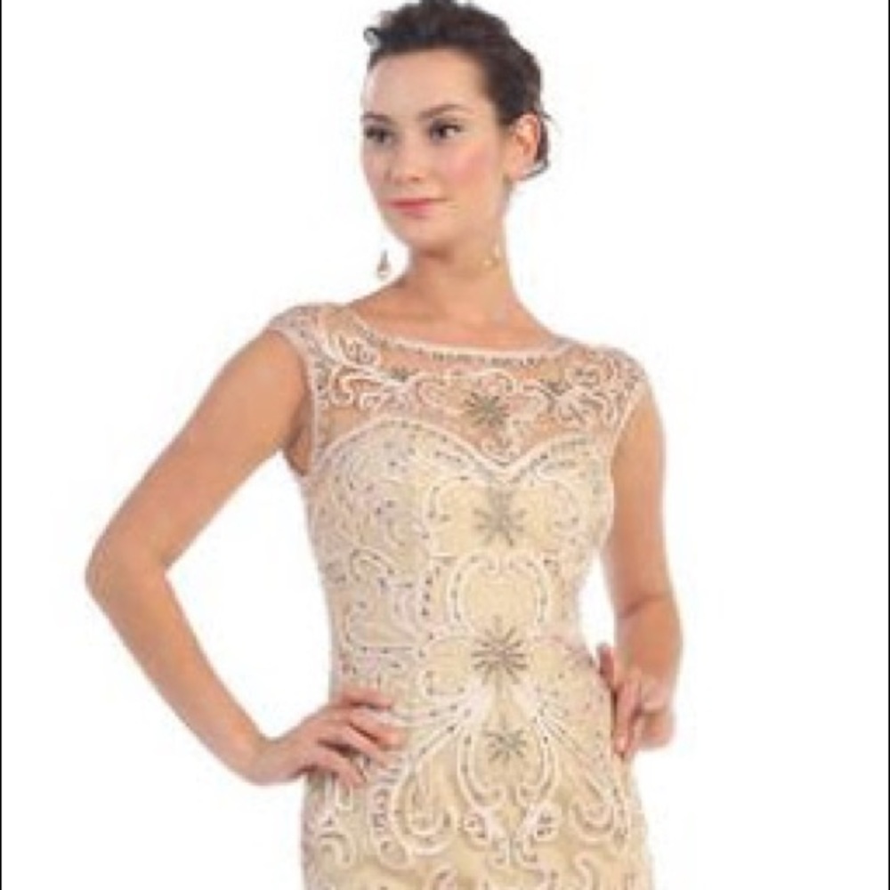 MQ-1204 Dress-champagne