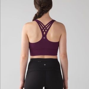 Lululemon mind over miles bra marvel pink 4