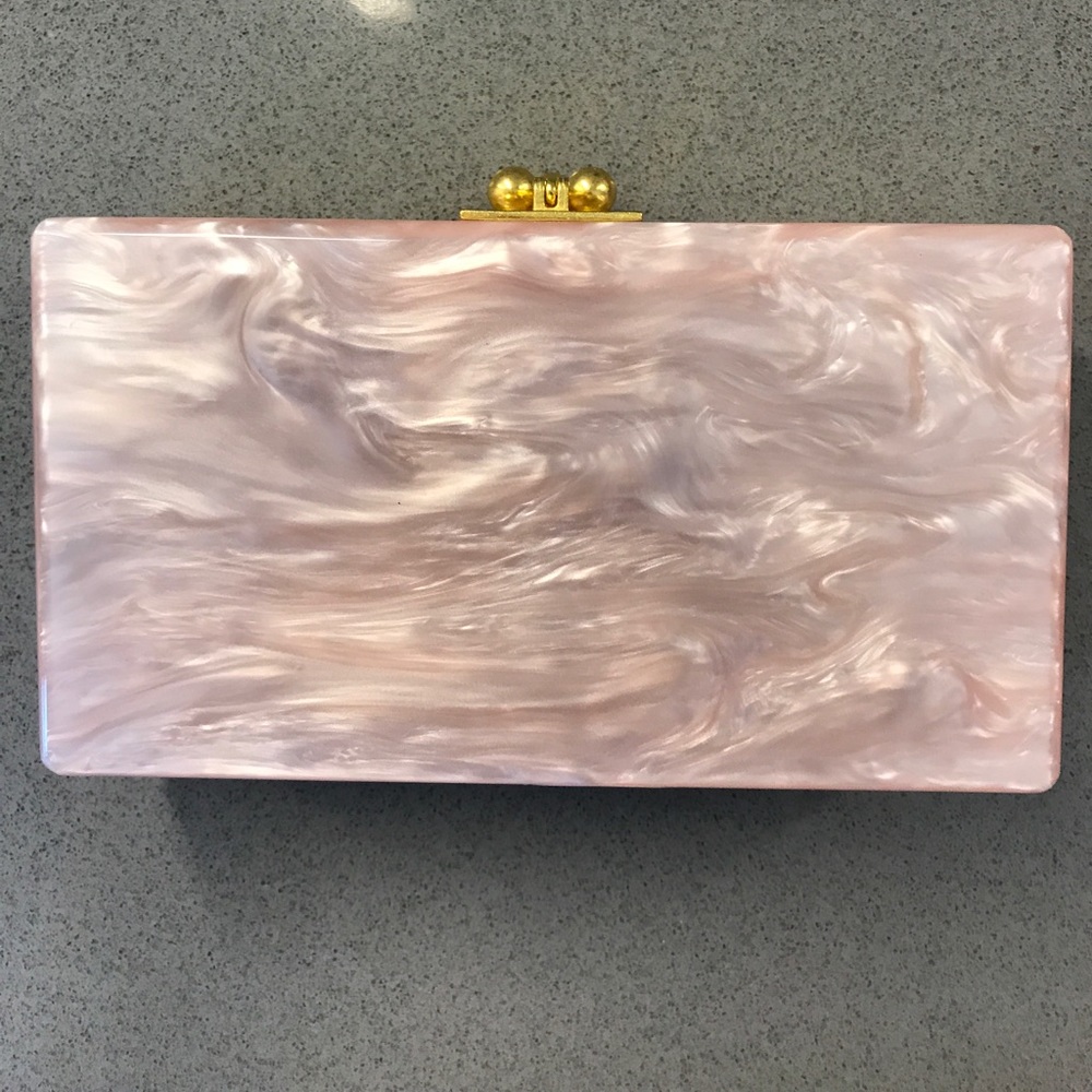 Pink Marble Clutch from Edie Parker