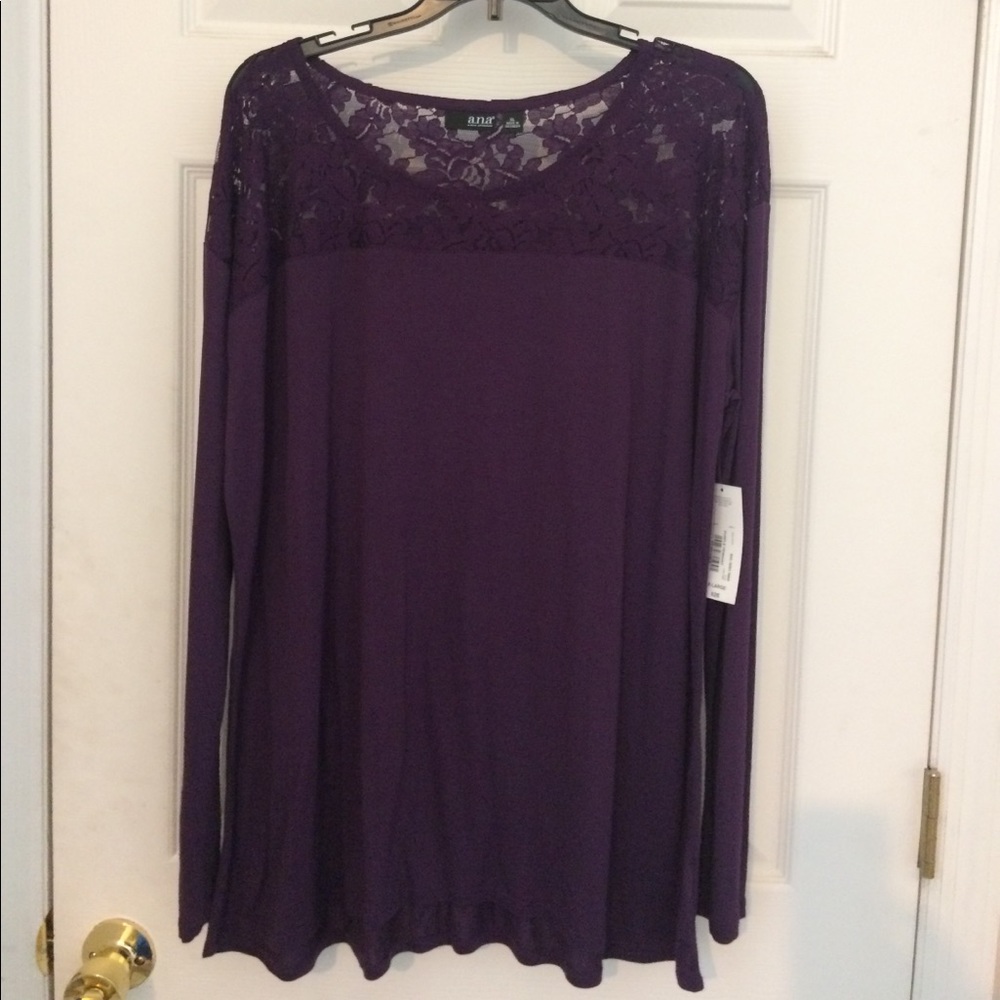 NWT A.N.A. Long sleeve shirt. XL