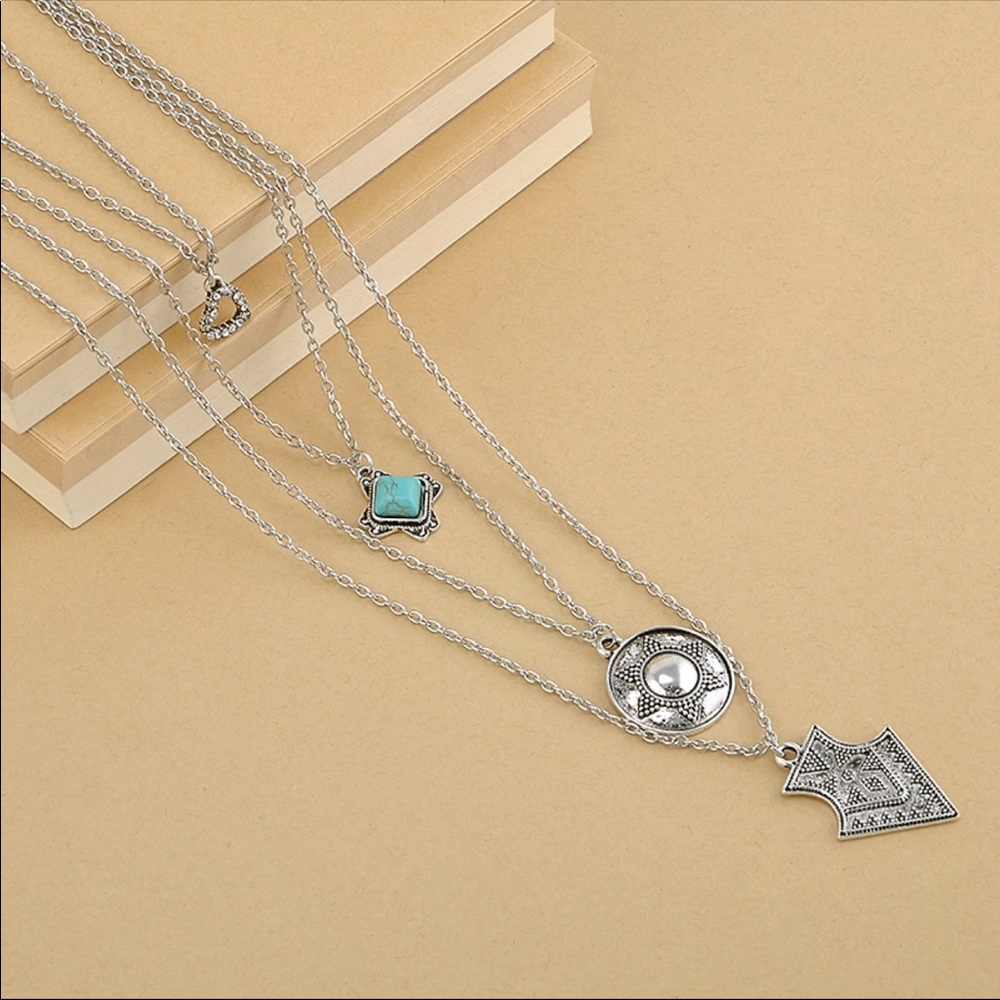 Boho MultiLayer Necklace - Picture 2 of 4