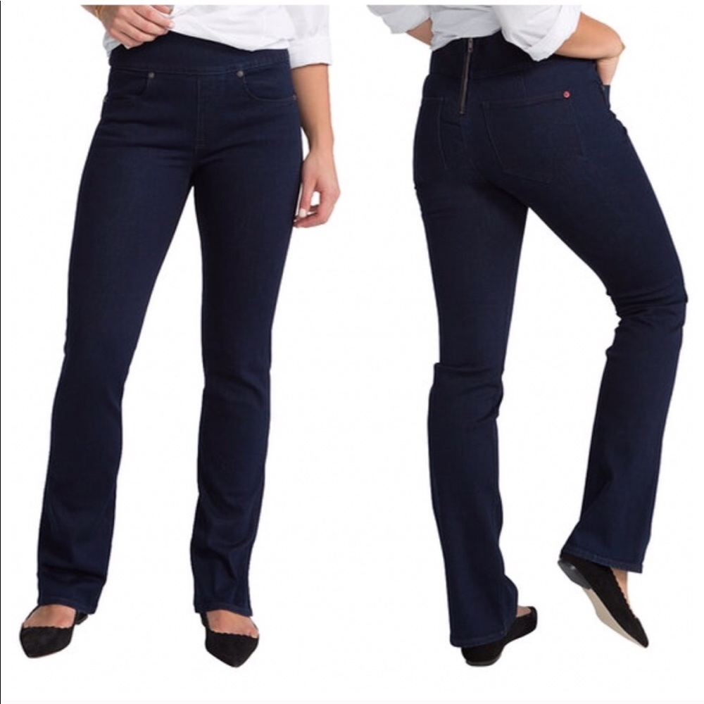 Spanx Signature Waist Boot Cut Jeans Shaping Denim - Picture 4 of 4