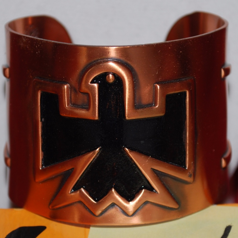 Copper Indian Cuff Bracelet