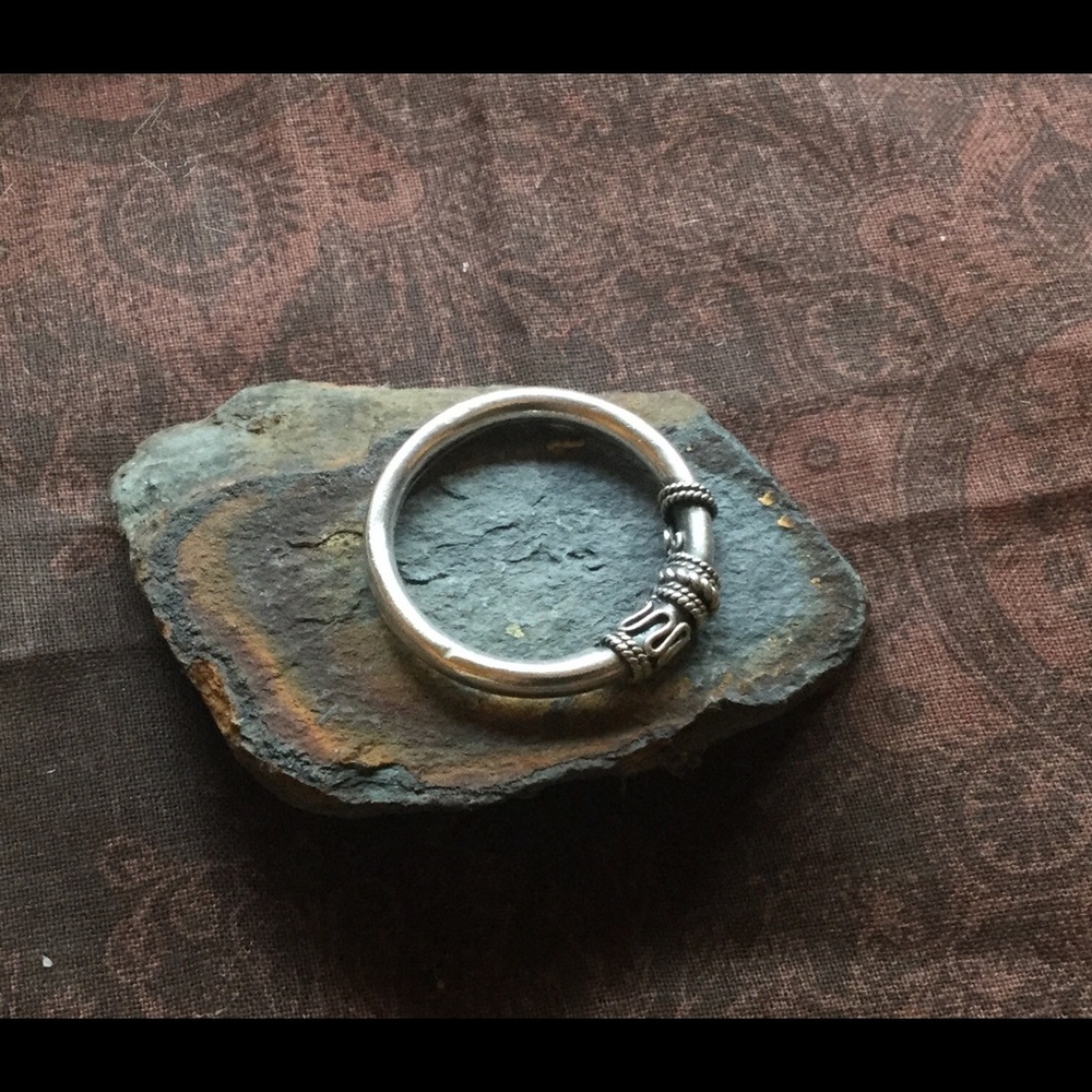 Large Silver .925 Ring Sz 10