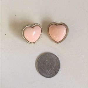 Heart shaped stud earrings