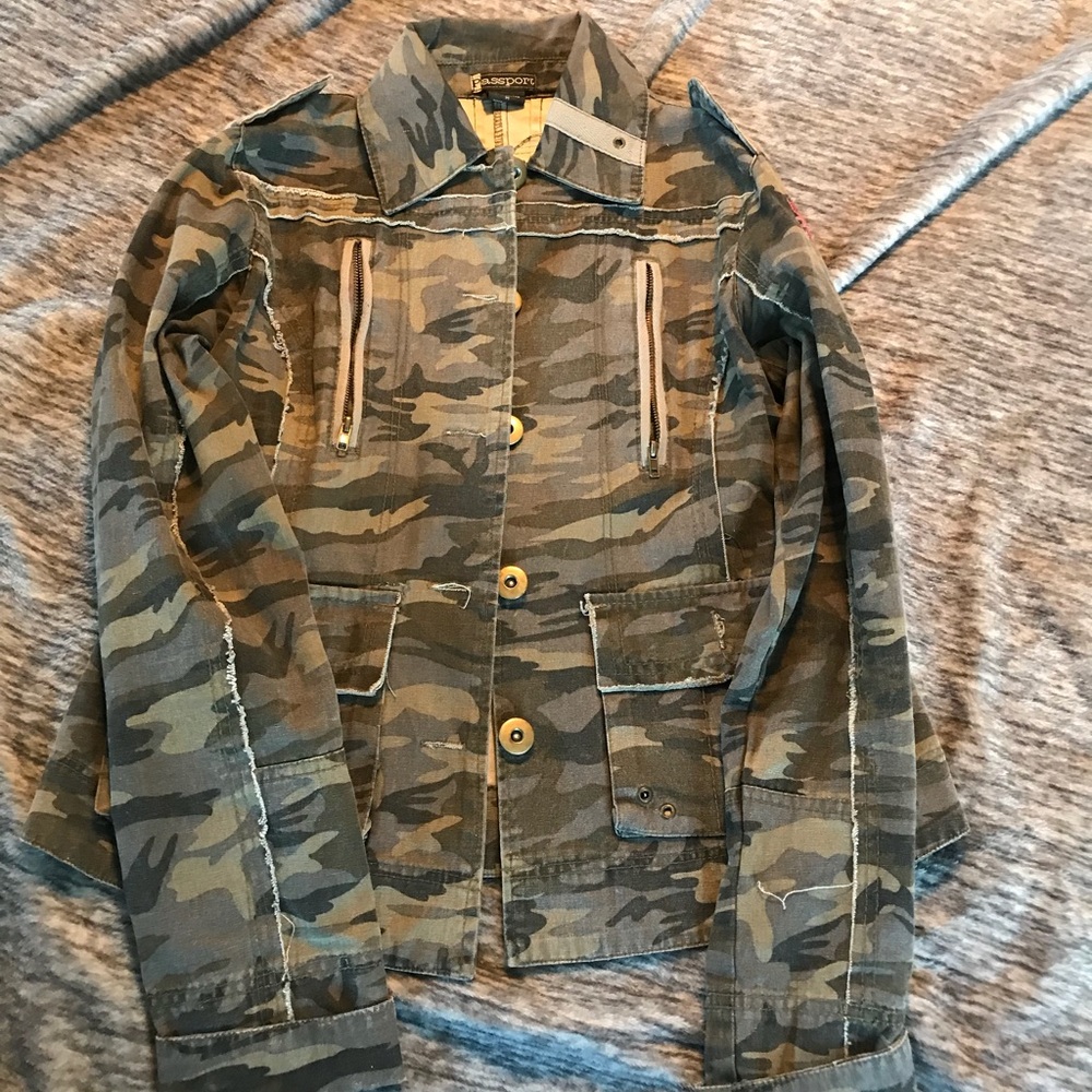 Army fatigue Passport Jacket