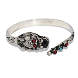 Adjustable Dragon cuff bracelet, Nepal bracelet