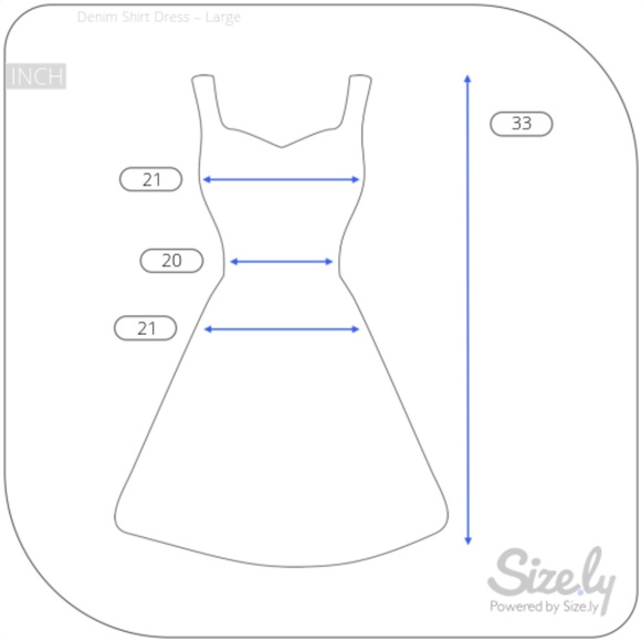 🆑 Denim Shirt Dress - Picture 3 of 3