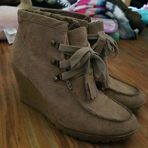 Wedge Ankle Booties