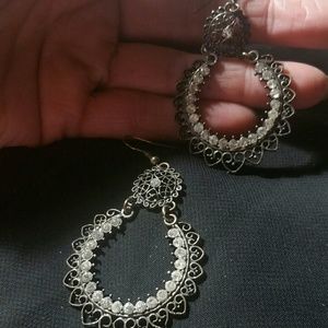 $15 rinstone circle dangles