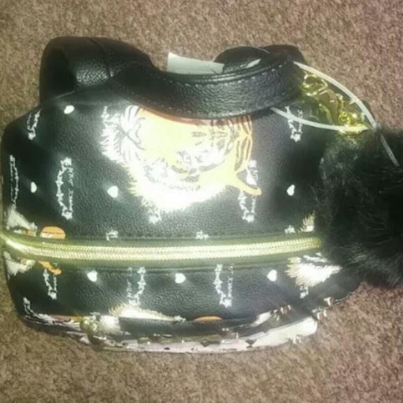 BETSEY JOHNSON TIGER PRINT&GOLD STUDDED BACK PACK main image 2