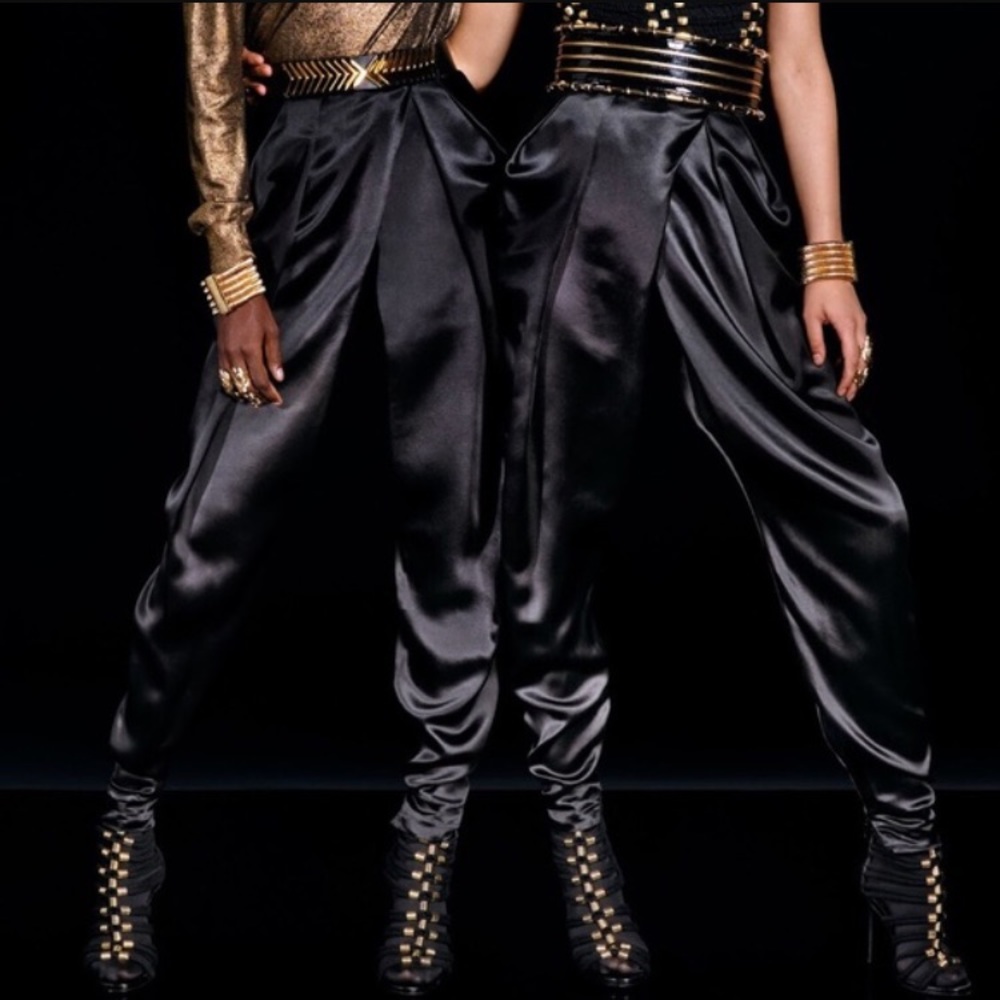 Balmain x H&M Satin pants