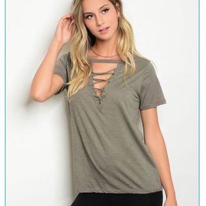 Olive tee shirt