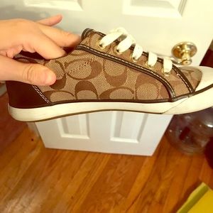 Coach shoes size 6 1/2. Worn all of 5 times.