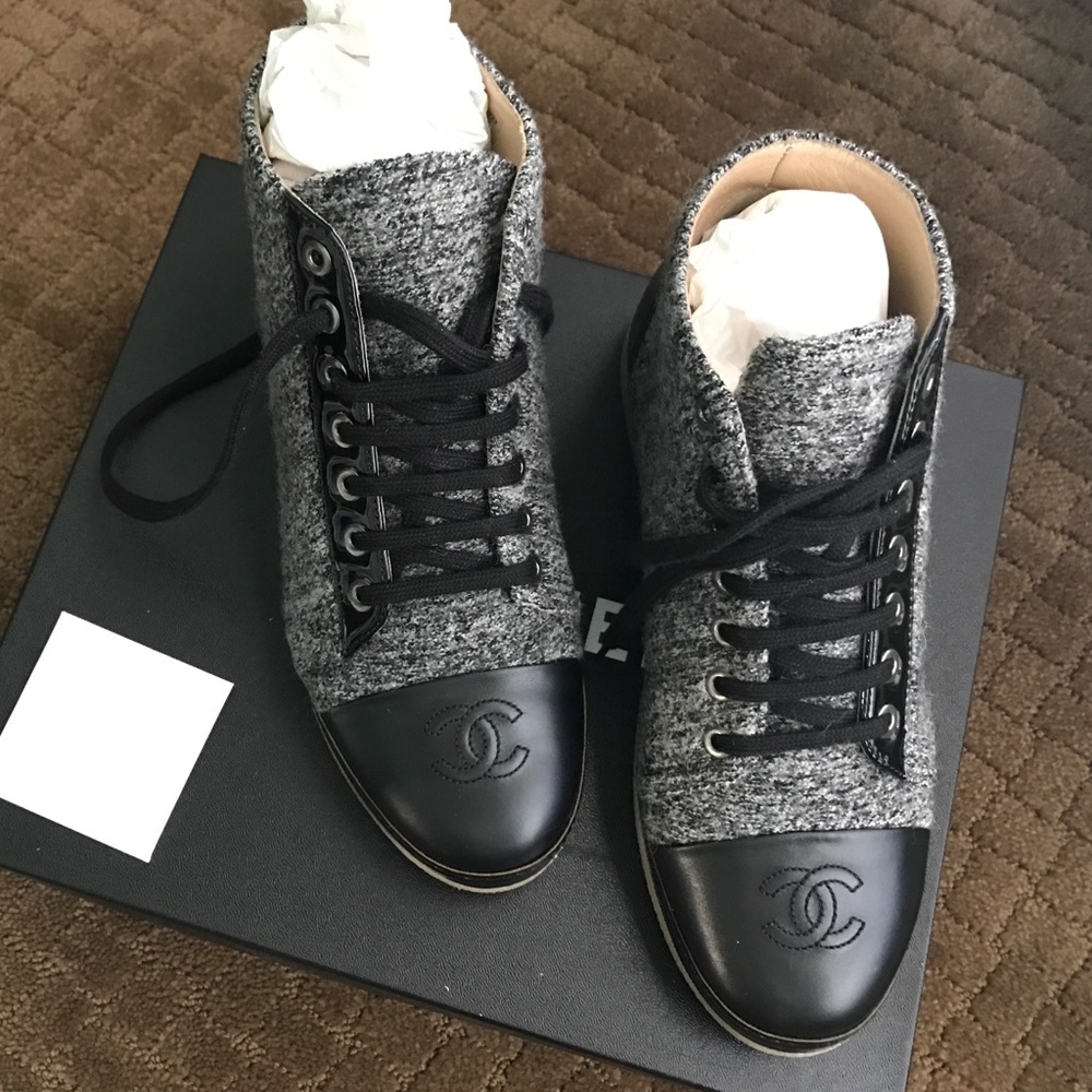 Chanel wool lace ups❌❌sold