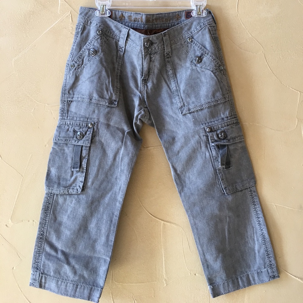 Rock Revival crop Army green pants
