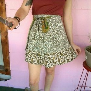 Bohemian wrap skirt