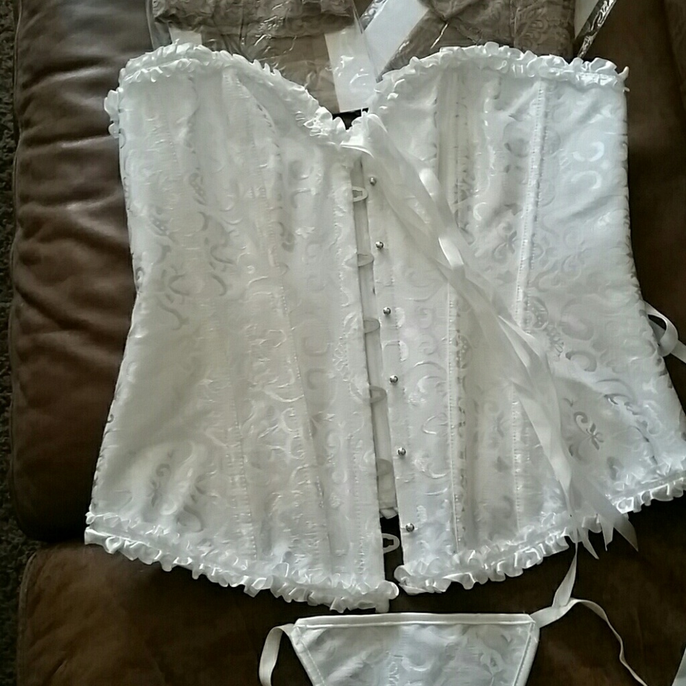Bustier set, NWOT, size L