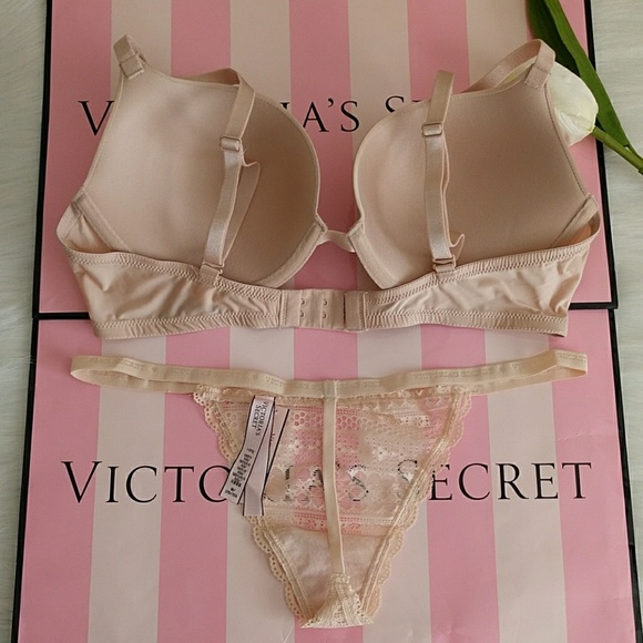 X Size 36C VICTORIA'S SECRET PUSH UP BRA & PANTY M - Picture 5 of 5