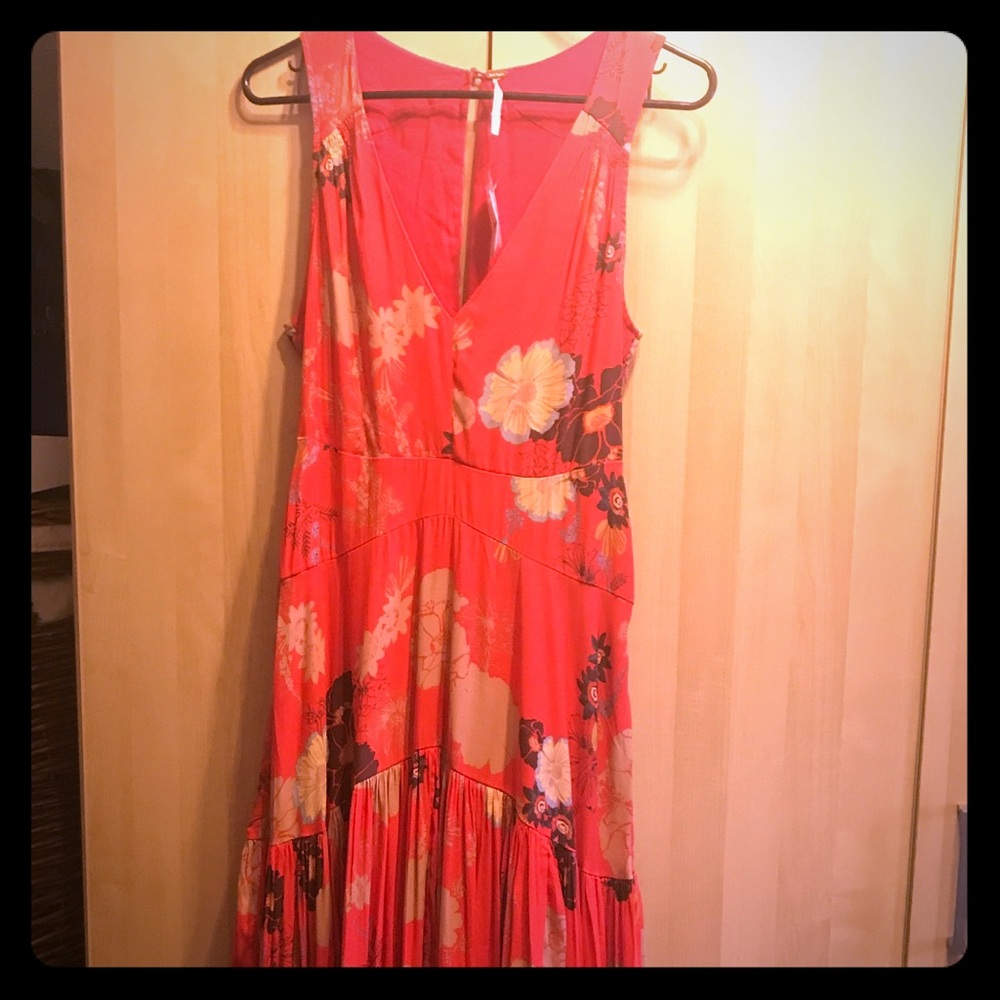 Long floral dress free people