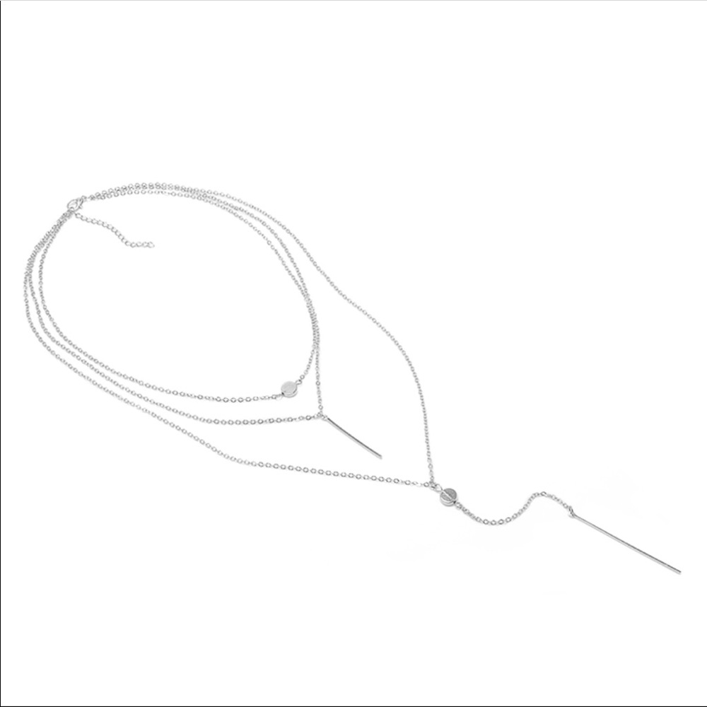Silver MultiLayer Necklace - Picture 6 of 8