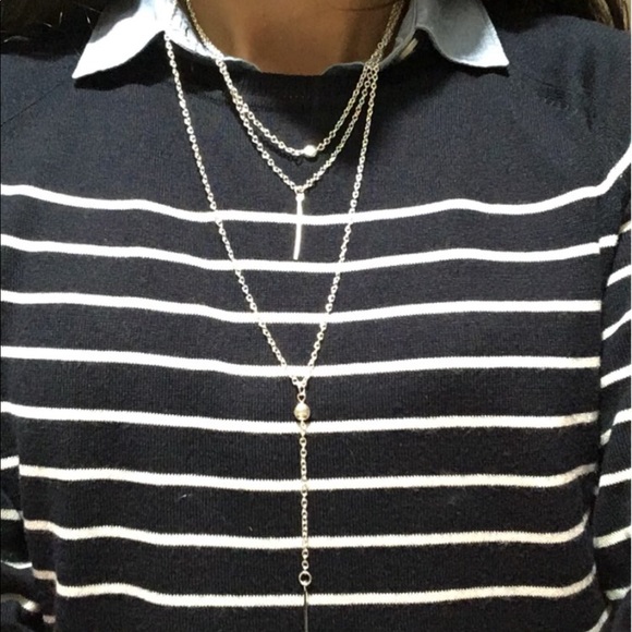 Silver MultiLayer Necklace - Picture 7 of 8