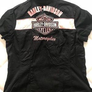 Harley Davidson Zip-Up Shirt