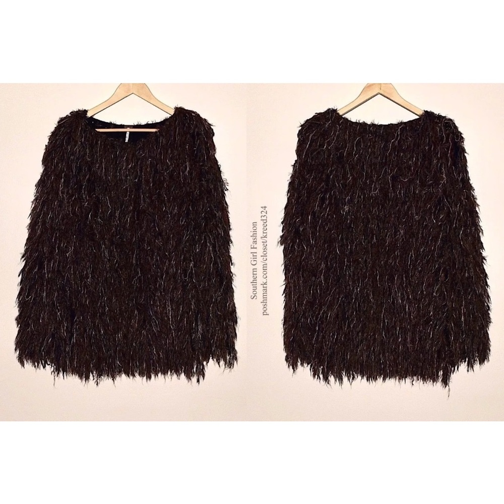 FREE PEOPLE Woven Jacket Intricate Draped Cardigan - Picture 1 of 1