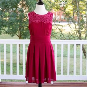 Burgundy Esley Dress Size 8