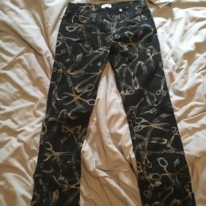 Moschino Jeans scissors print pants