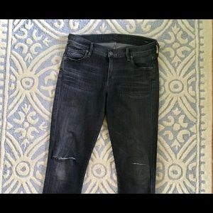 Dark Gray Citizens of Humanity Distressed Denim