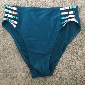 High waisted bikini shorts