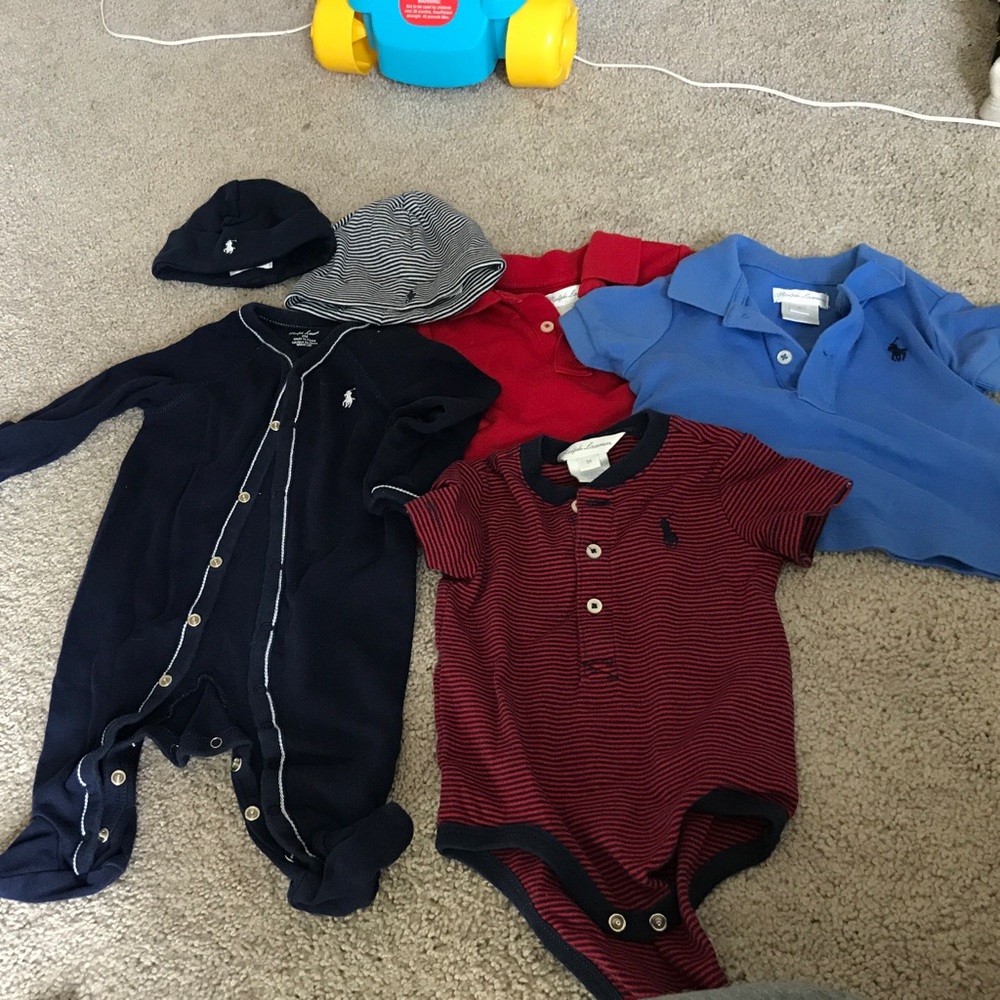 Polo Ralph Lauren shirts, bodysuits, and hats