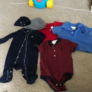 Polo Ralph Lauren shirts, bodysuits, and hats