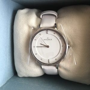 Women's Skagen leather watch
