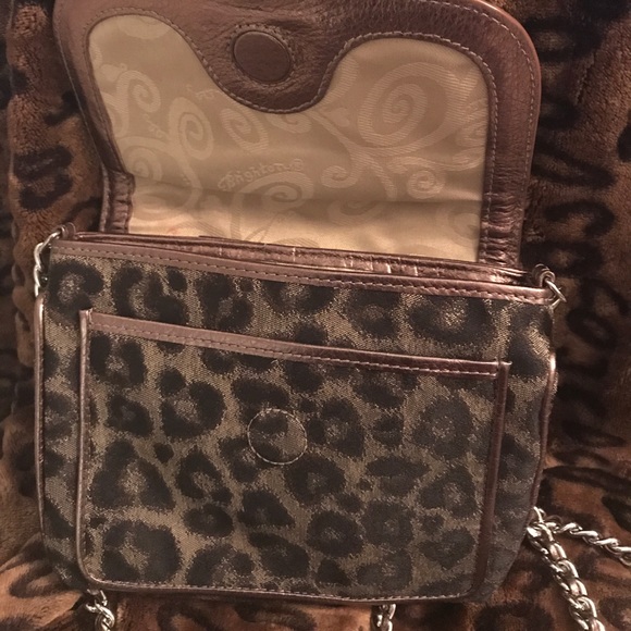 Brighton Chain Link Leopard Crossbody - Picture 2 of 4