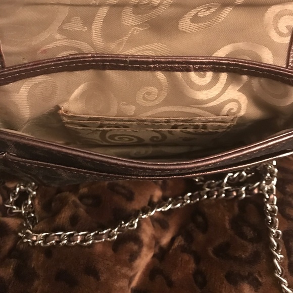 Brighton Chain Link Leopard Crossbody - Picture 3 of 4