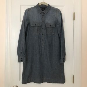 JCrew Classic Chambray Shirtdress