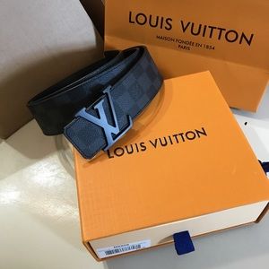 Black Louis Vuitton Belt