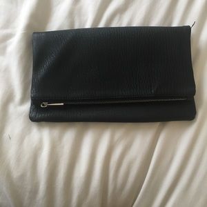 Express Black fold over clutch
