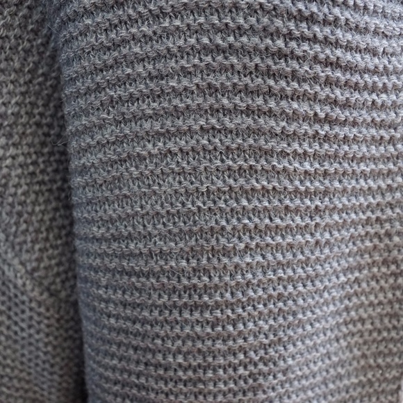 Long Chunky Knit Sweater Coat New Grey S M L - Picture 6 of 8
