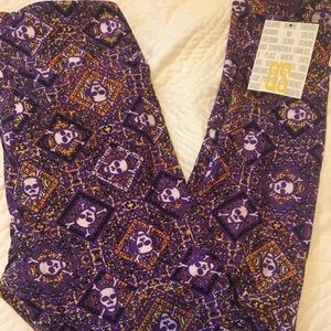 LuLaRoe OS Halloween Skull Leggings
