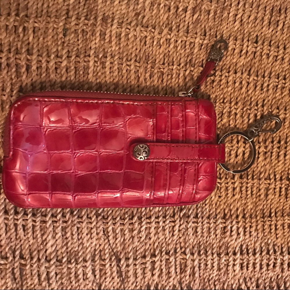 Brighton Patent Leather Coin/Card Holder Key Chain
