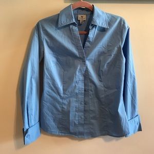 Blue Worthington Button Down Blouse