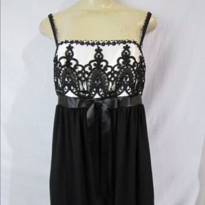 Jessica McClintock Back & White Cocktail Dress