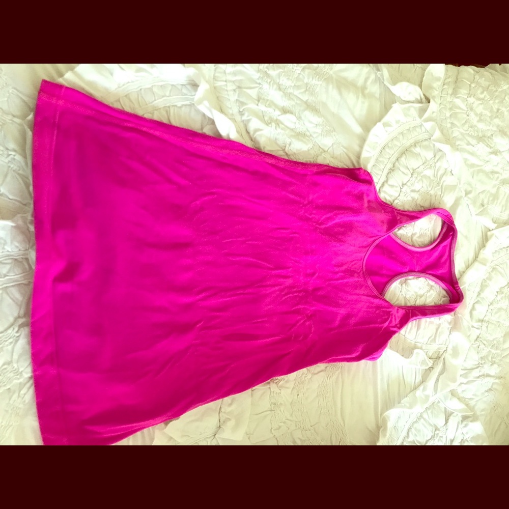 Pink lululemon racerback tank