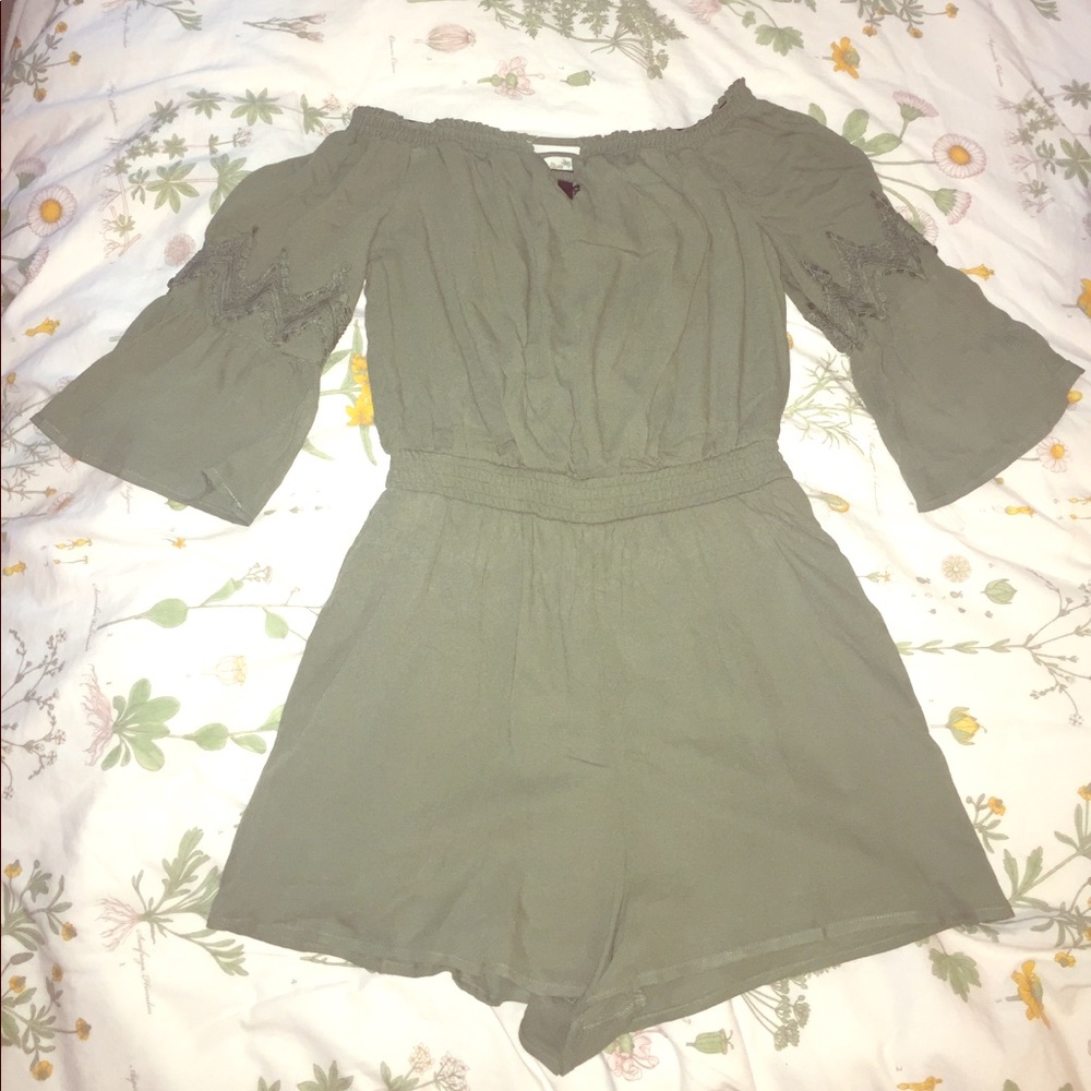 Olive Green Romper