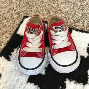 Red toddler size 3 converse